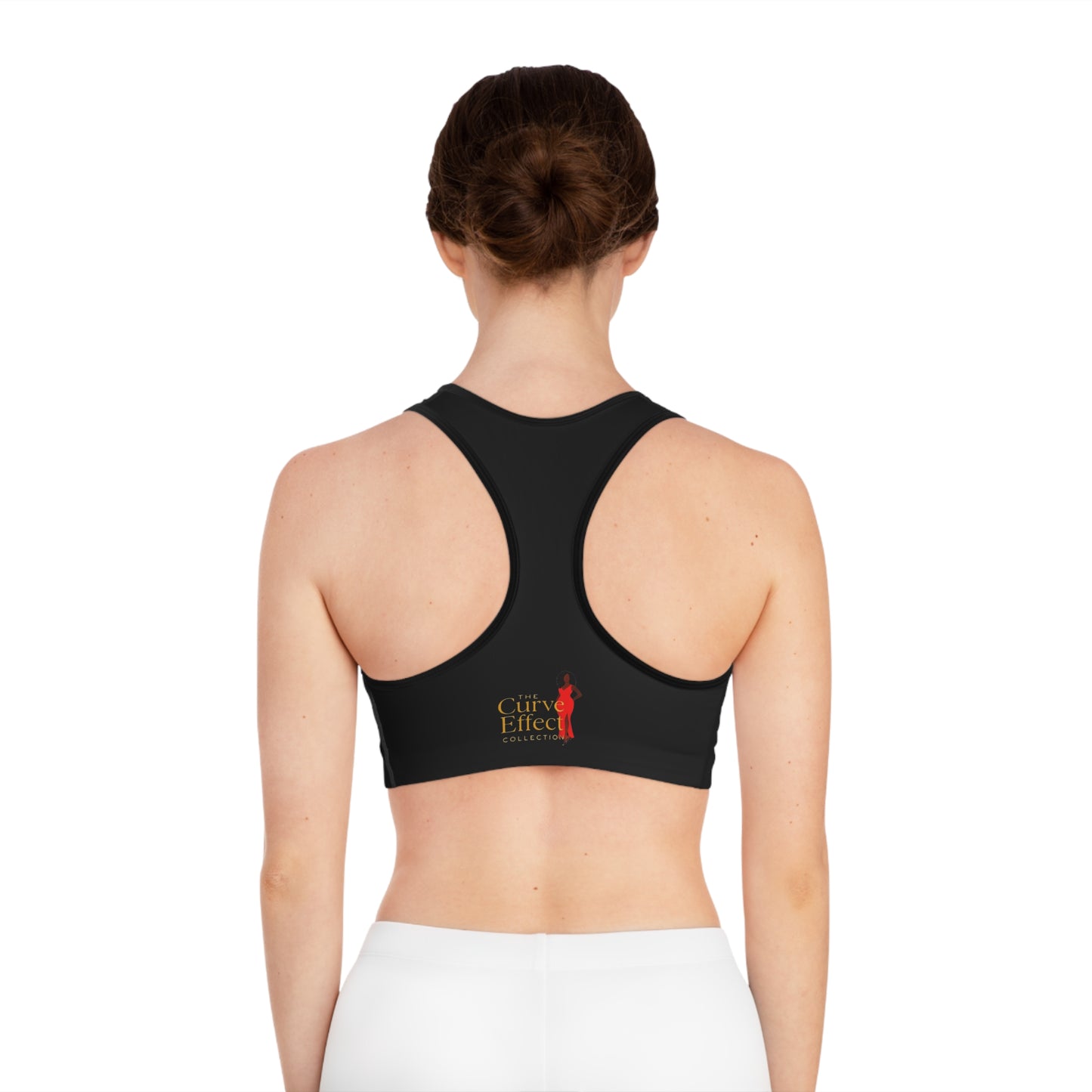 The Curve Effect Collection Sports Bra - Fun Workout Activewear, Fitness Gift, Comfortable Exercise Top, Unique Gym Apparel, Great for Dance Enthusiasts