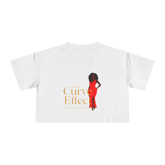 Curve Effect Women's Crop Tee - Empowering Fashion for Curvy Women, Trendy Top, Summer Style, Gift for Her, Casual Wear