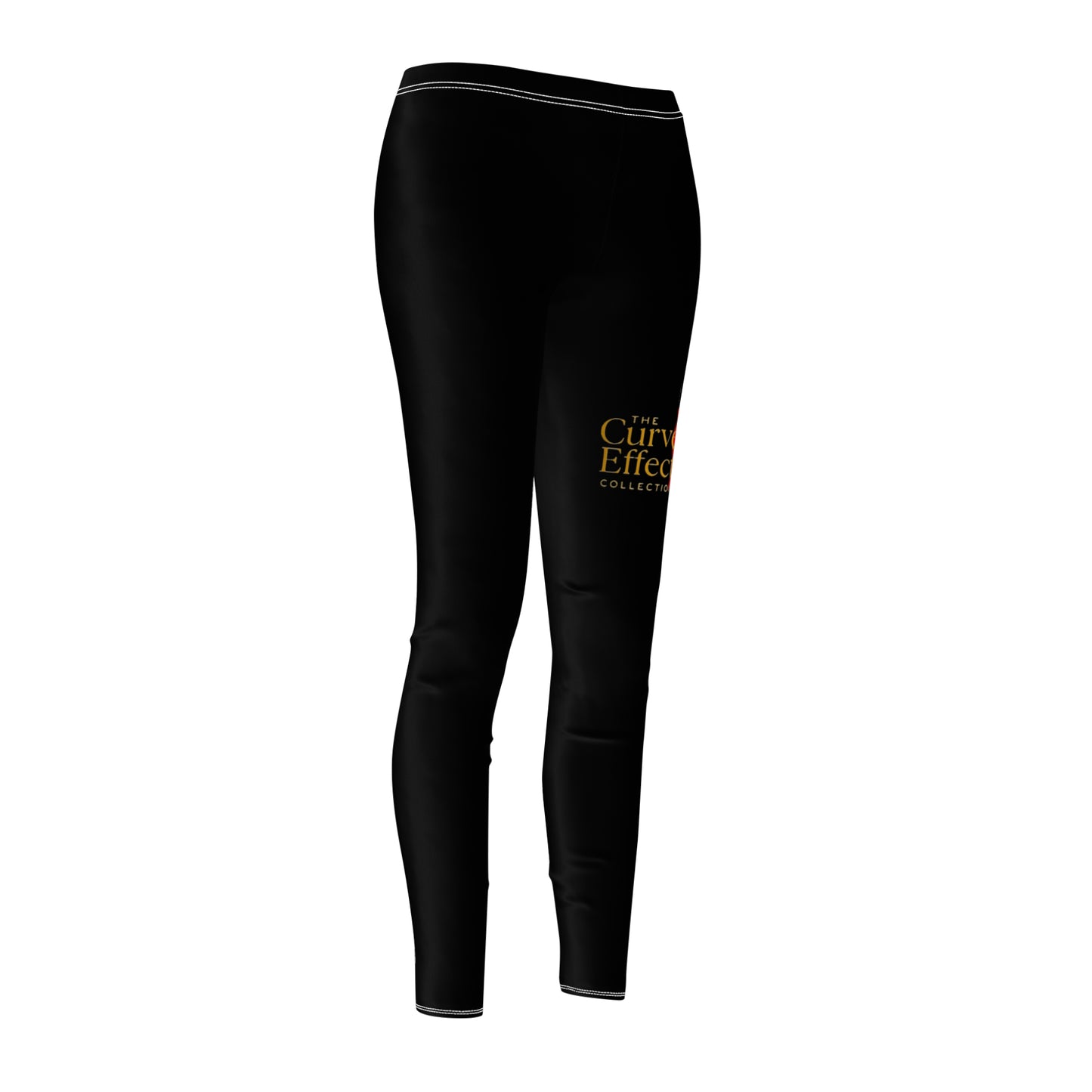 Women's Curve Effect Casual Leggings - Trendy Workout Tights, Fitness Apparel, Stylish Athleisure, Comfortable Yoga Pants, Unique Gift Idea