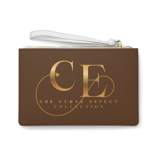 Copy of Fuchsia Gold Monogram Clutch Bag — “The Cerva Effect” Logo Wristlet