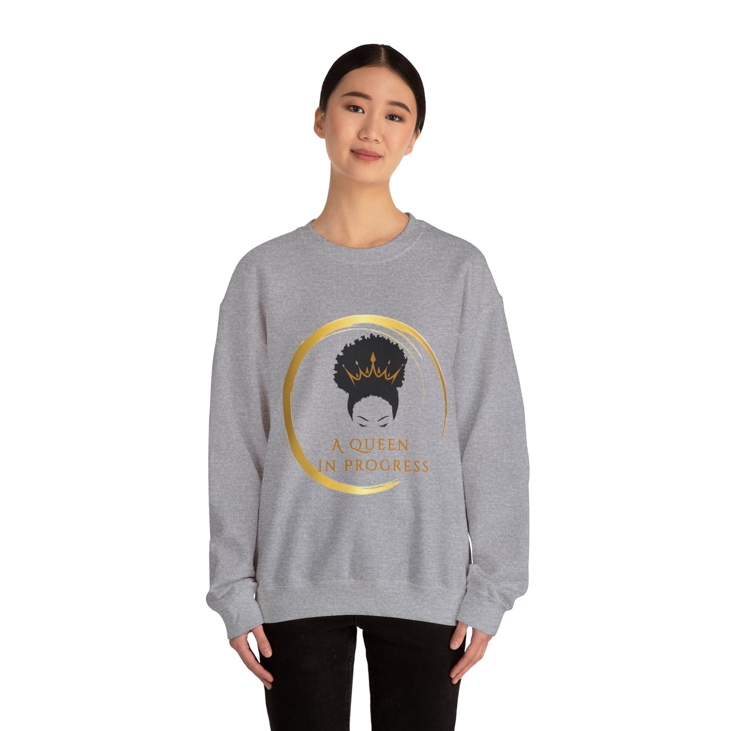 Empowering Queen Sweatshirt, Cozy Crewneck, Perfect Gift for Her, Self-Love, Women's Fashion, Everyday Comfort