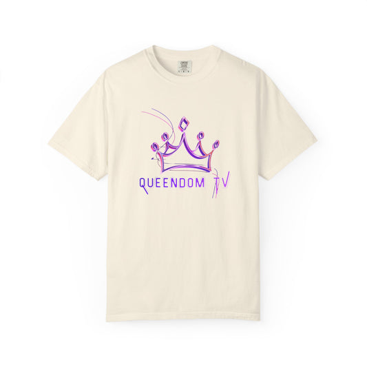 Queendom TV Crown T-Shirt — Feminine Purple Crown Graphic Tee