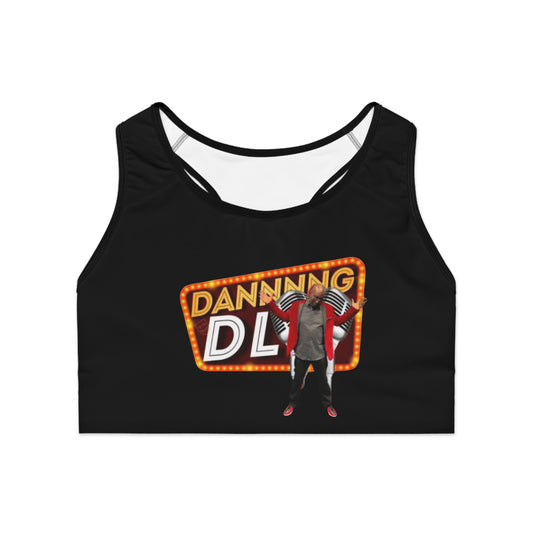 Dancing DL Sports Bra - Fun Workout Activewear, Fitness Gift, Comfortable Exercise Top, Unique Gym Apparel, Great for Dance Enthusiasts