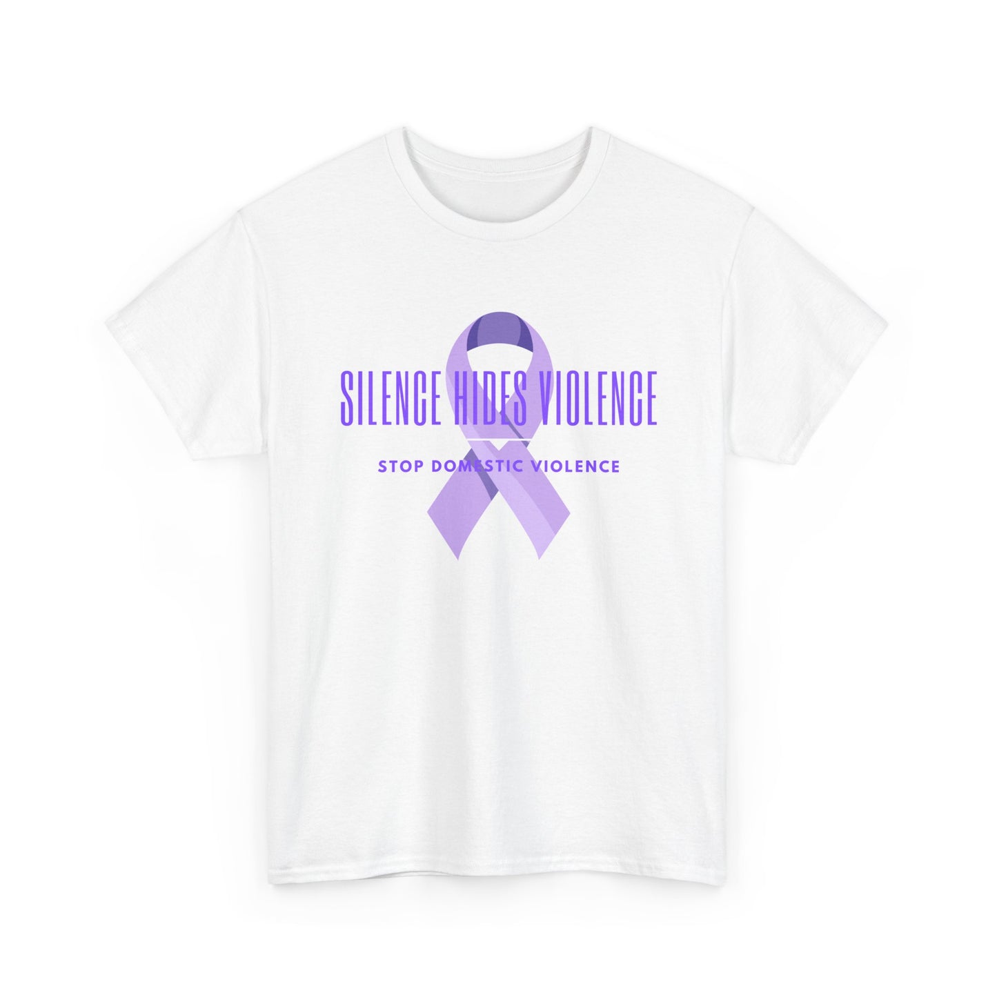 Awareness Ribbon Tee, Purple Ribbon Shirt, Supportive Cotton Top, Gift for Loved Ones, Unisex Casual Wear, Fundraiser Shirt