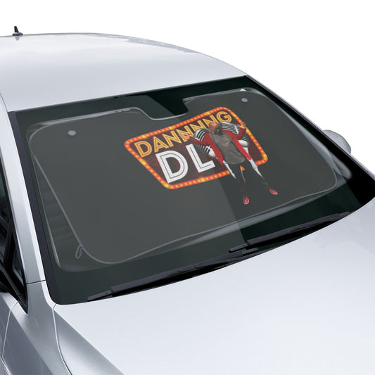 Dancing DL Car Sun Shades, Fun Auto Accessory, UV Protection, Humor Gift for Drivers, Summer Road Trip Essential