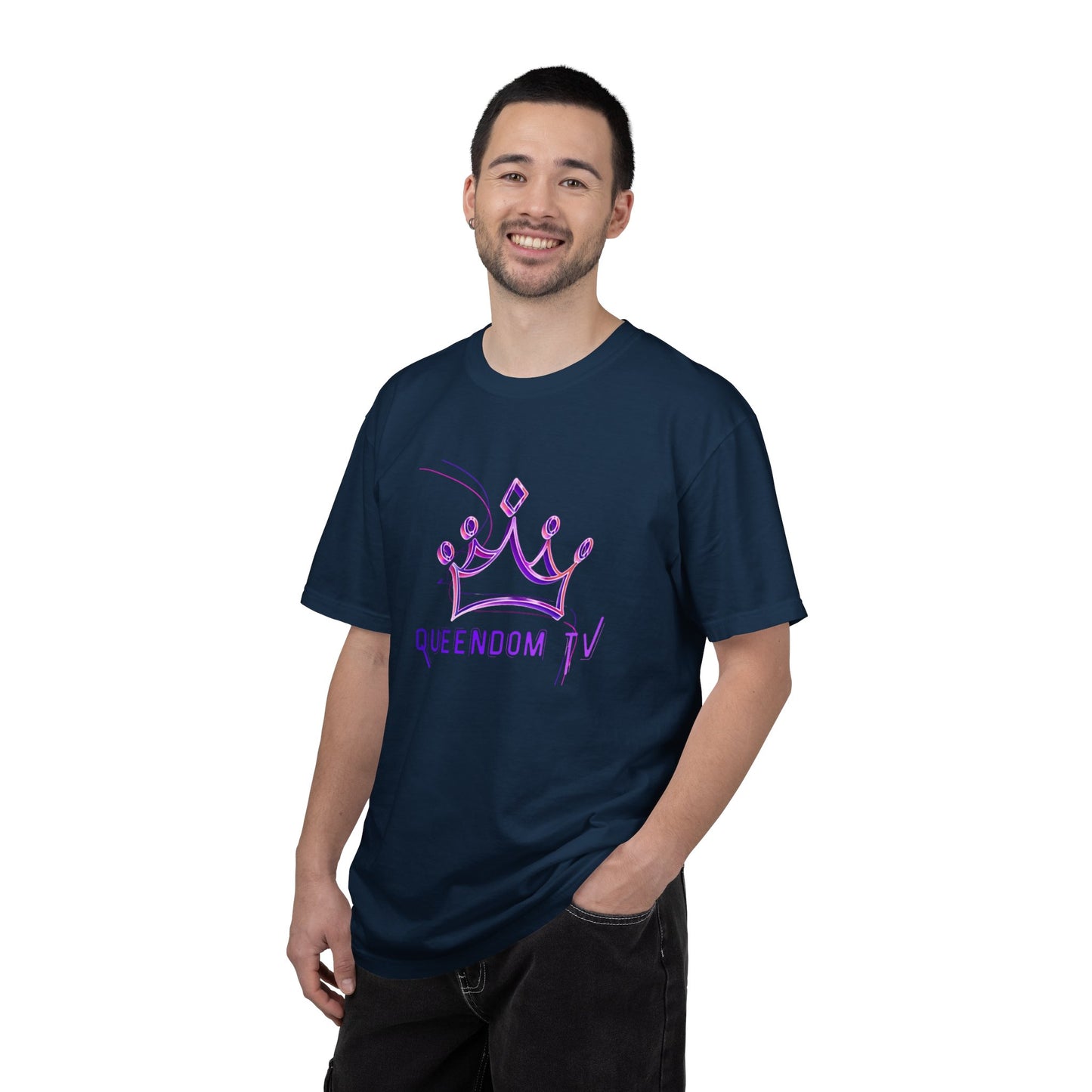 Queendom TV Crown T-Shirt — Feminine Purple Crown Graphic Tee