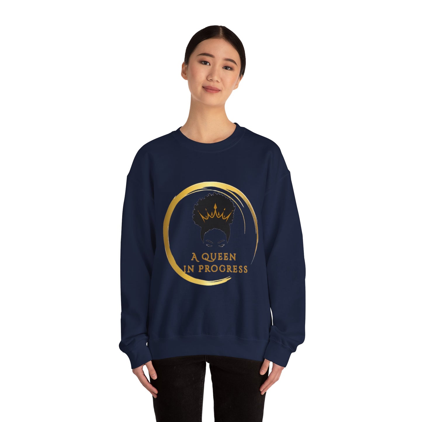Empowering Queen Sweatshirt, Cozy Crewneck, Perfect Gift for Her, Self-Love, Women's Fashion, Everyday Comfort