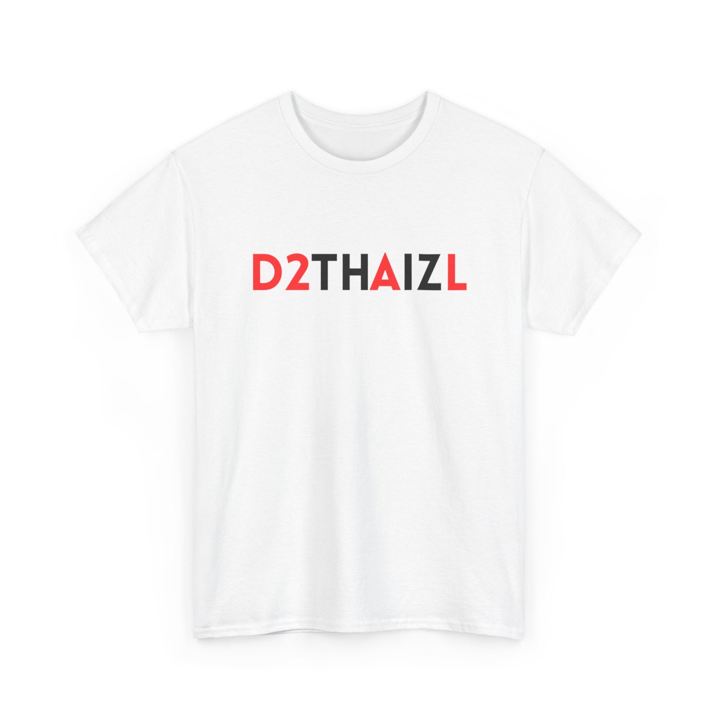 D2THAIZL Minimal Logo Tee — Graphic Logo White T-Shirt