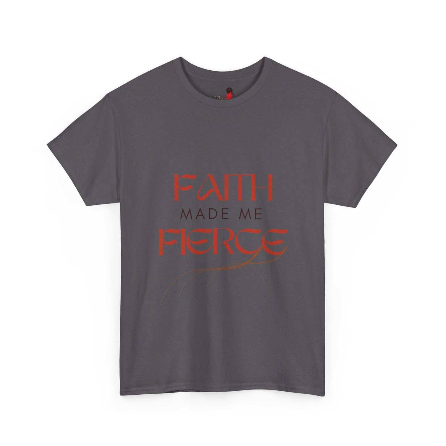 Faith Made Me Fierce Tee | Unisex Heavy Cotton Shirt, Inspirational Shirt, Positive Affirmation Shirt, Gift for Her, Empowerment Tee