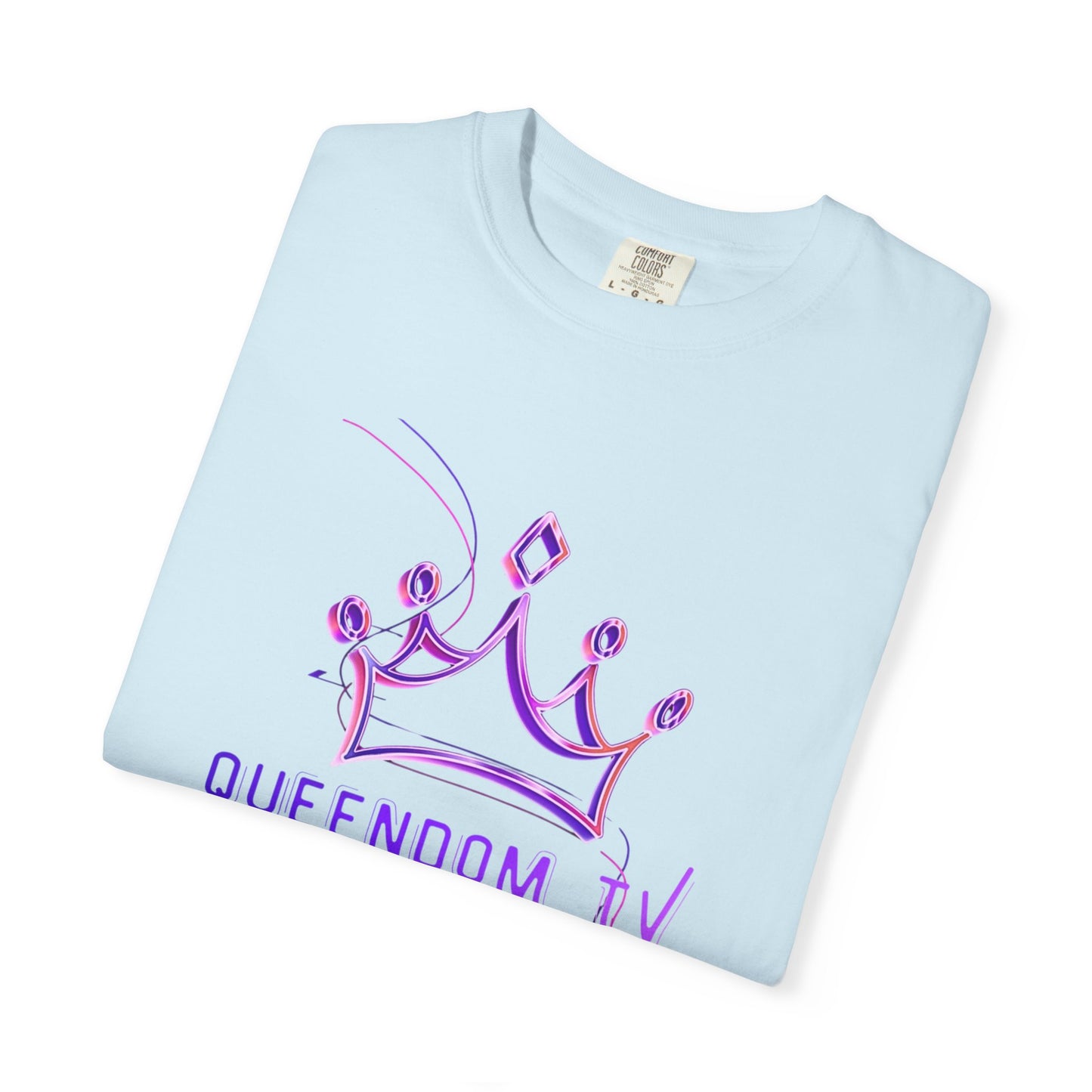 Queendom TV Crown T-Shirt — Feminine Purple Crown Graphic Tee