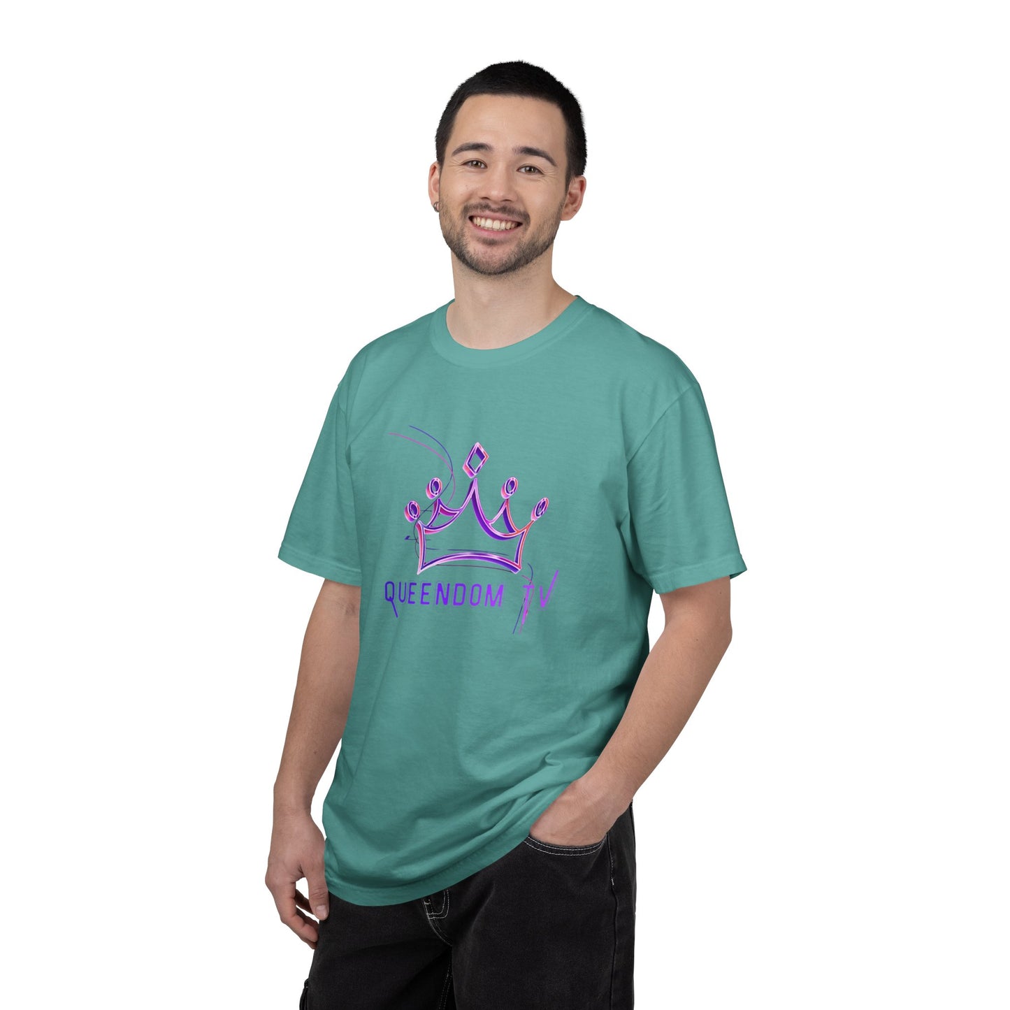 Queendom TV Crown T-Shirt — Feminine Purple Crown Graphic Tee