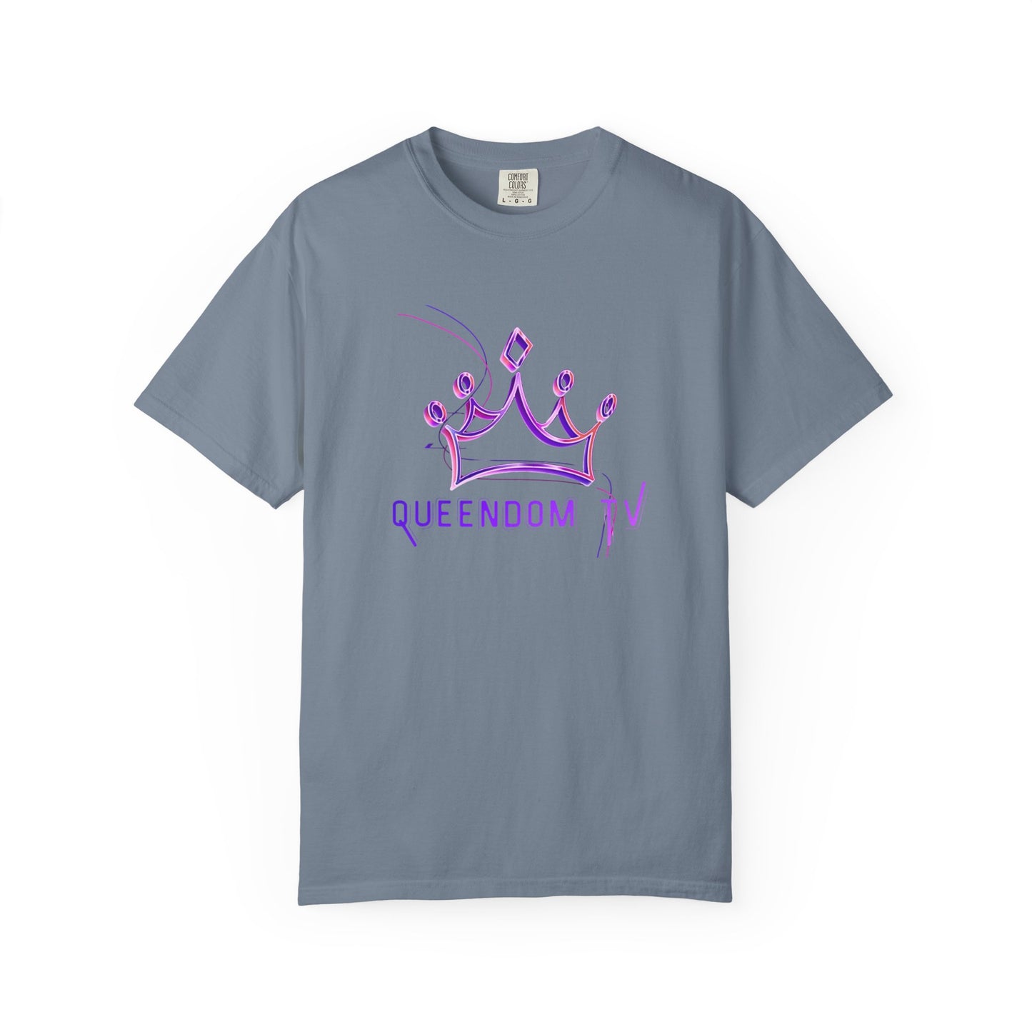 Queendom TV Crown T-Shirt — Feminine Purple Crown Graphic Tee