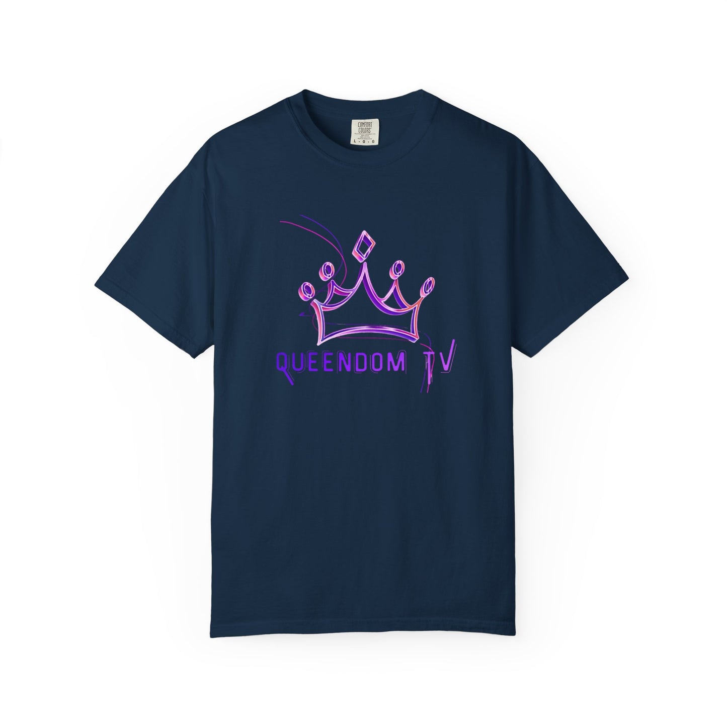 Queendom TV Crown T-Shirt — Feminine Purple Crown Graphic Tee