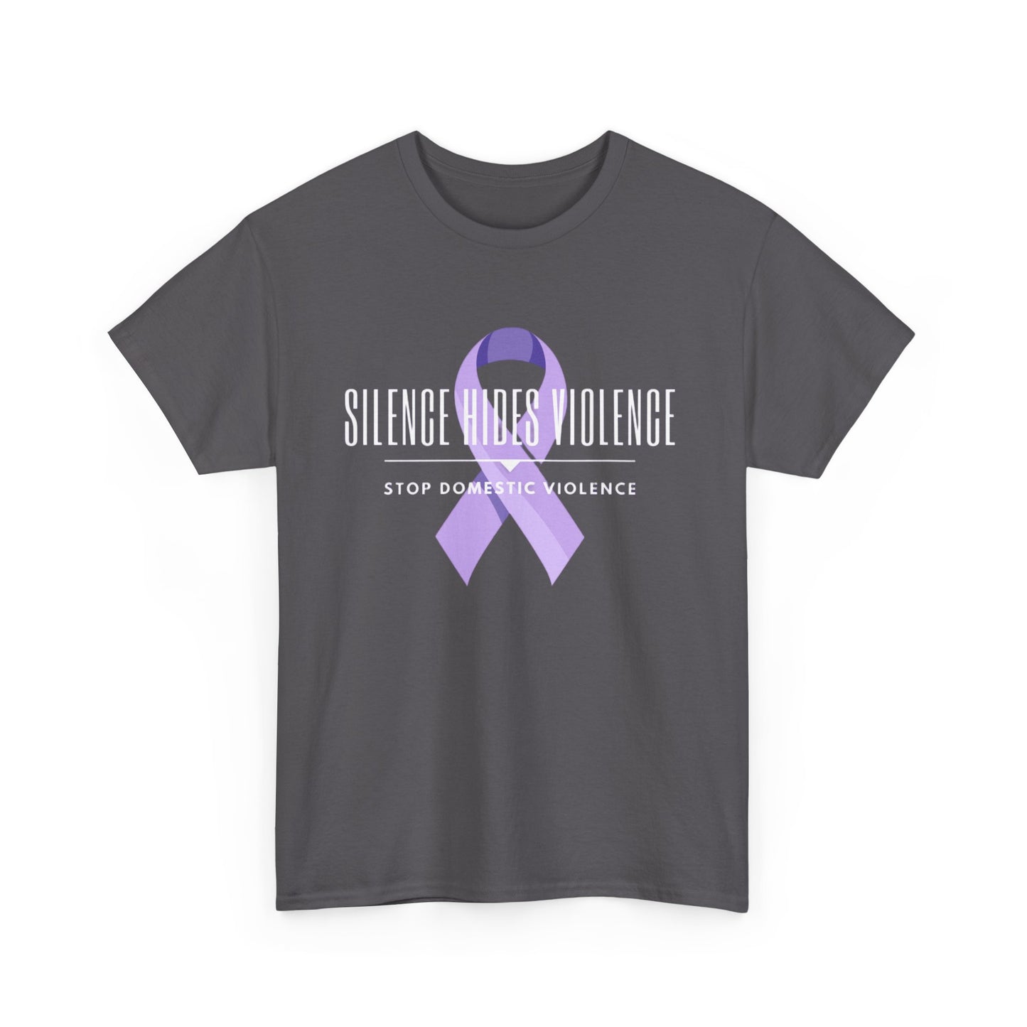 Awareness Ribbon Tee, Purple Ribbon Shirt, Supportive Cotton Top, Gift for Loved Ones, Unisex Casual Wear, Fundraiser Shirt