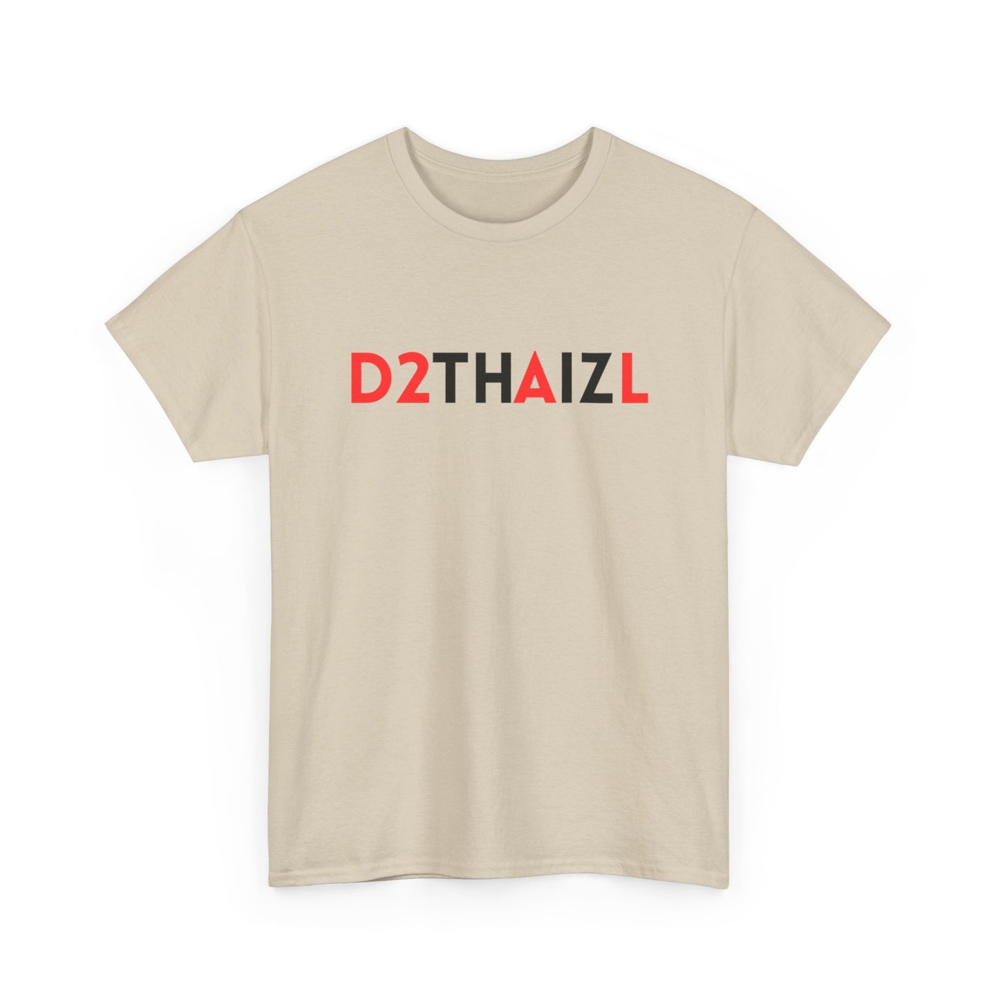 D2THAIZL Minimal Logo Tee — Graphic Logo White T-Shirt