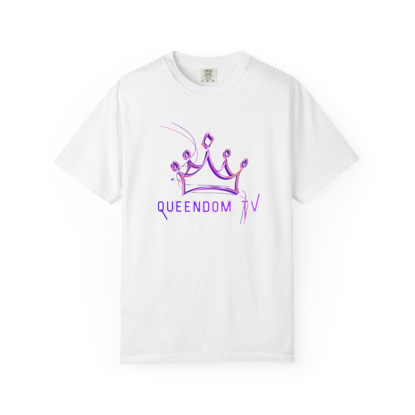 Queendom TV Crown T-Shirt — Feminine Purple Crown Graphic Tee
