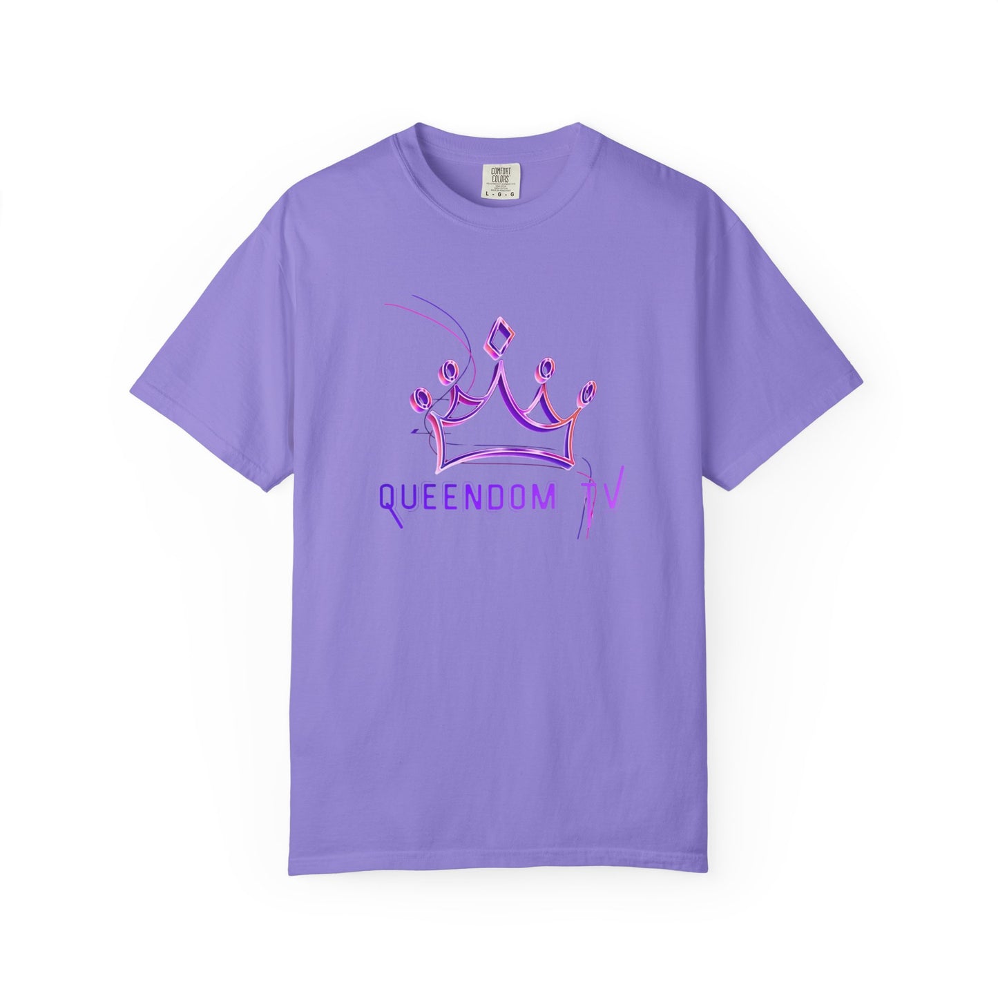 Queendom TV Crown T-Shirt — Feminine Purple Crown Graphic Tee