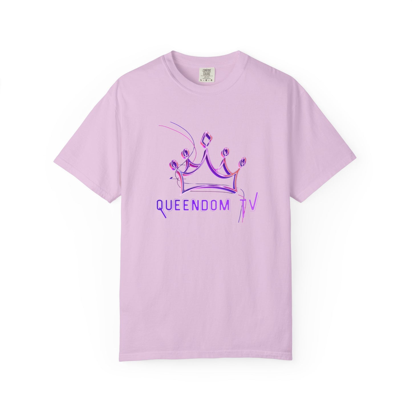 Queendom TV Crown T-Shirt — Feminine Purple Crown Graphic Tee
