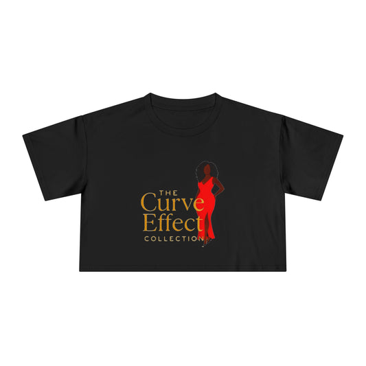 Curve Effect Women's Crop Tee - Empowering Fashion for Curvy Women, Trendy Top, Summer Style, Gift for Her, Casual Wear