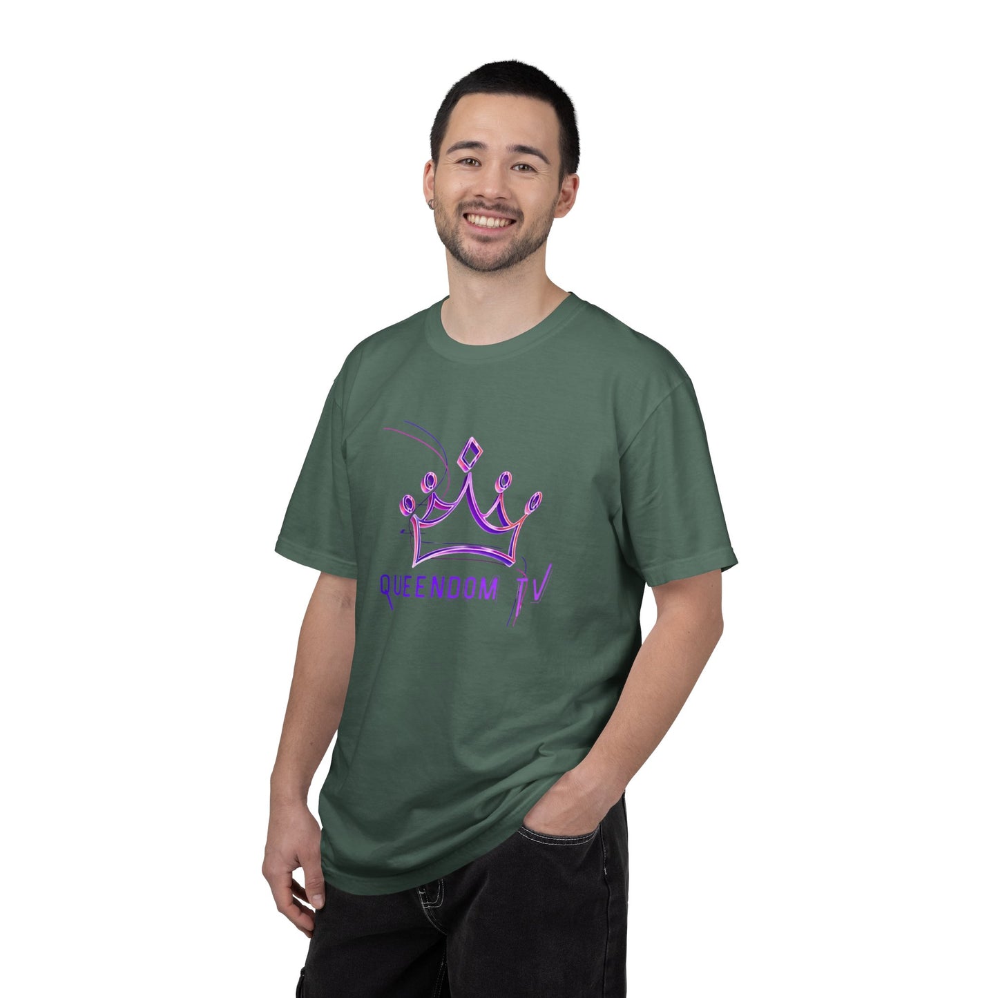 Queendom TV Crown T-Shirt — Feminine Purple Crown Graphic Tee