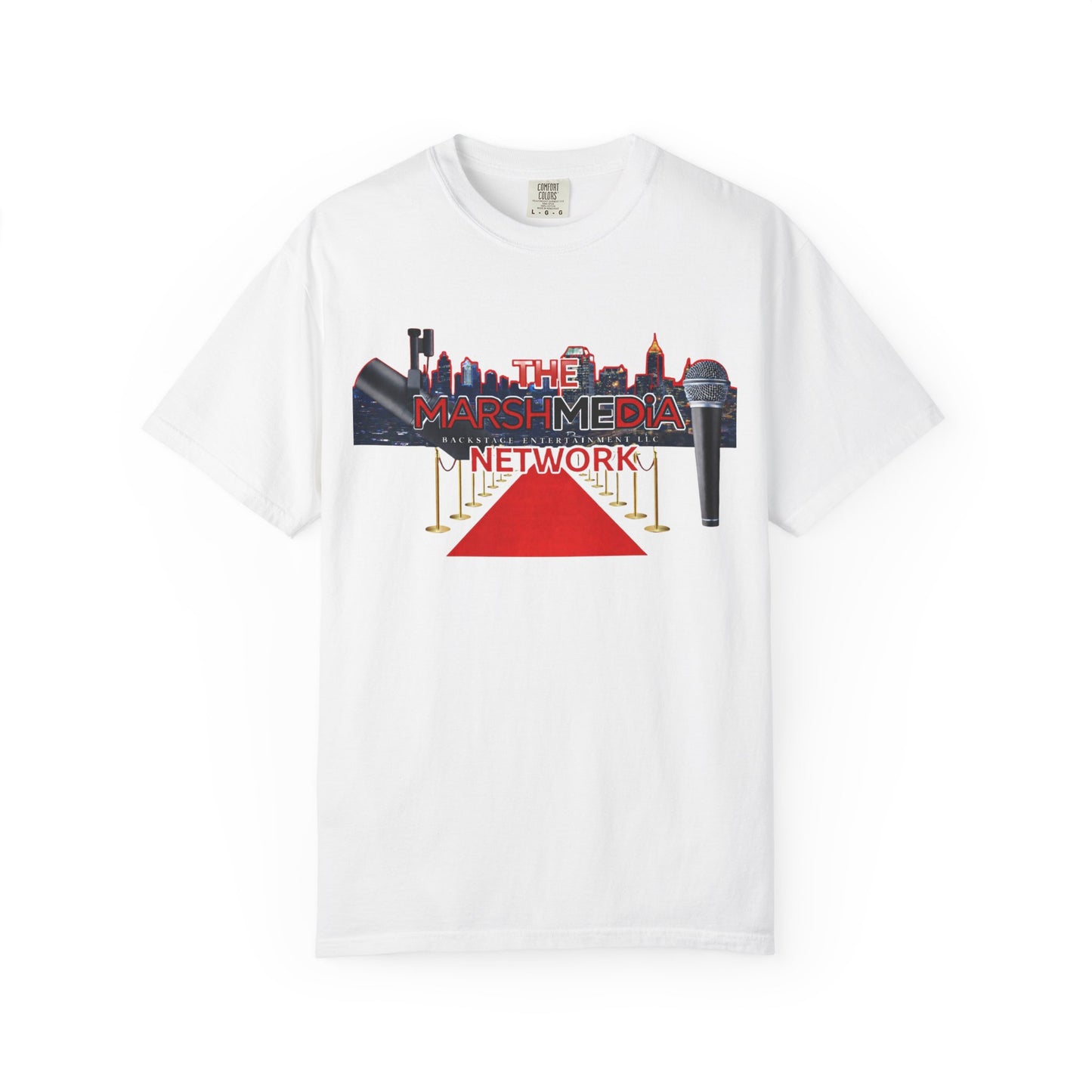 The Marsh Media Network T‑Shirt — Urban Skyline Logo Tee