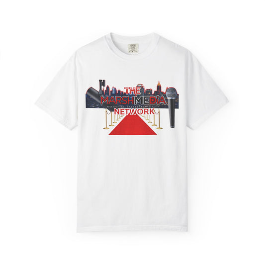 The Marsh Media Network T‑Shirt — Urban Skyline Logo Tee