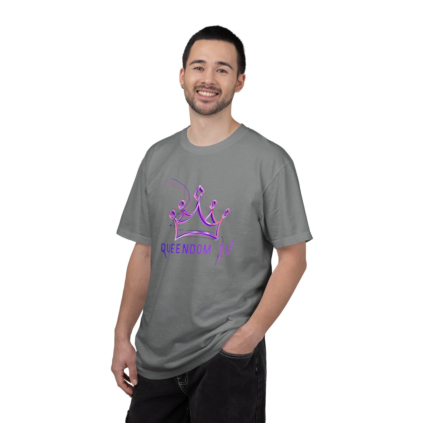 Queendom TV Crown T-Shirt — Feminine Purple Crown Graphic Tee