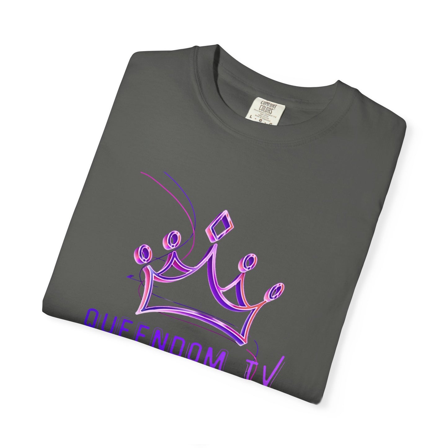 Queendom TV Crown T-Shirt — Feminine Purple Crown Graphic Tee