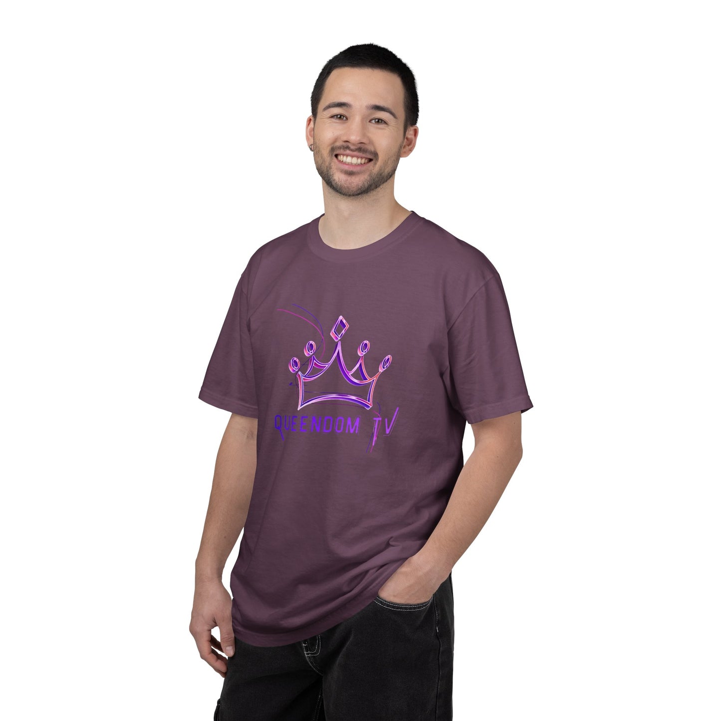 Queendom TV Crown T-Shirt — Feminine Purple Crown Graphic Tee