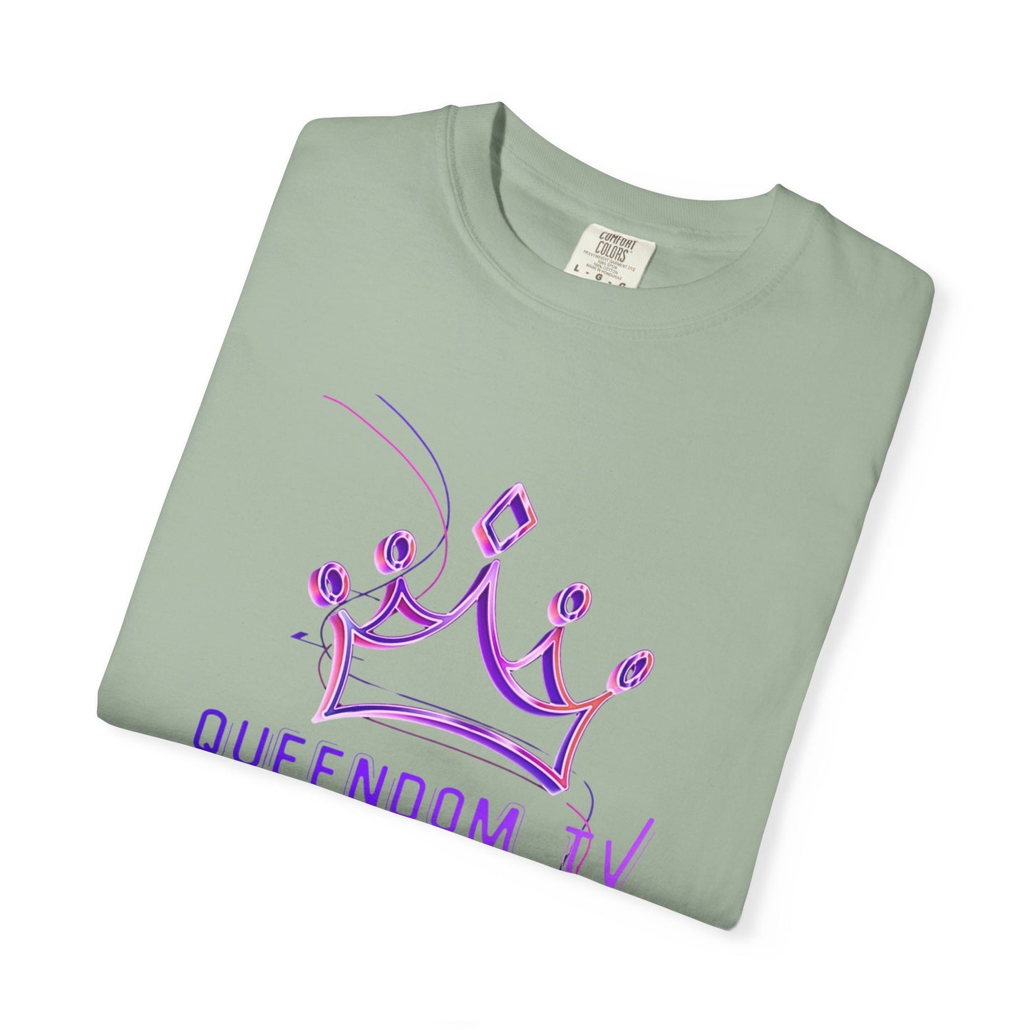 Queendom TV Crown T-Shirt — Feminine Purple Crown Graphic Tee