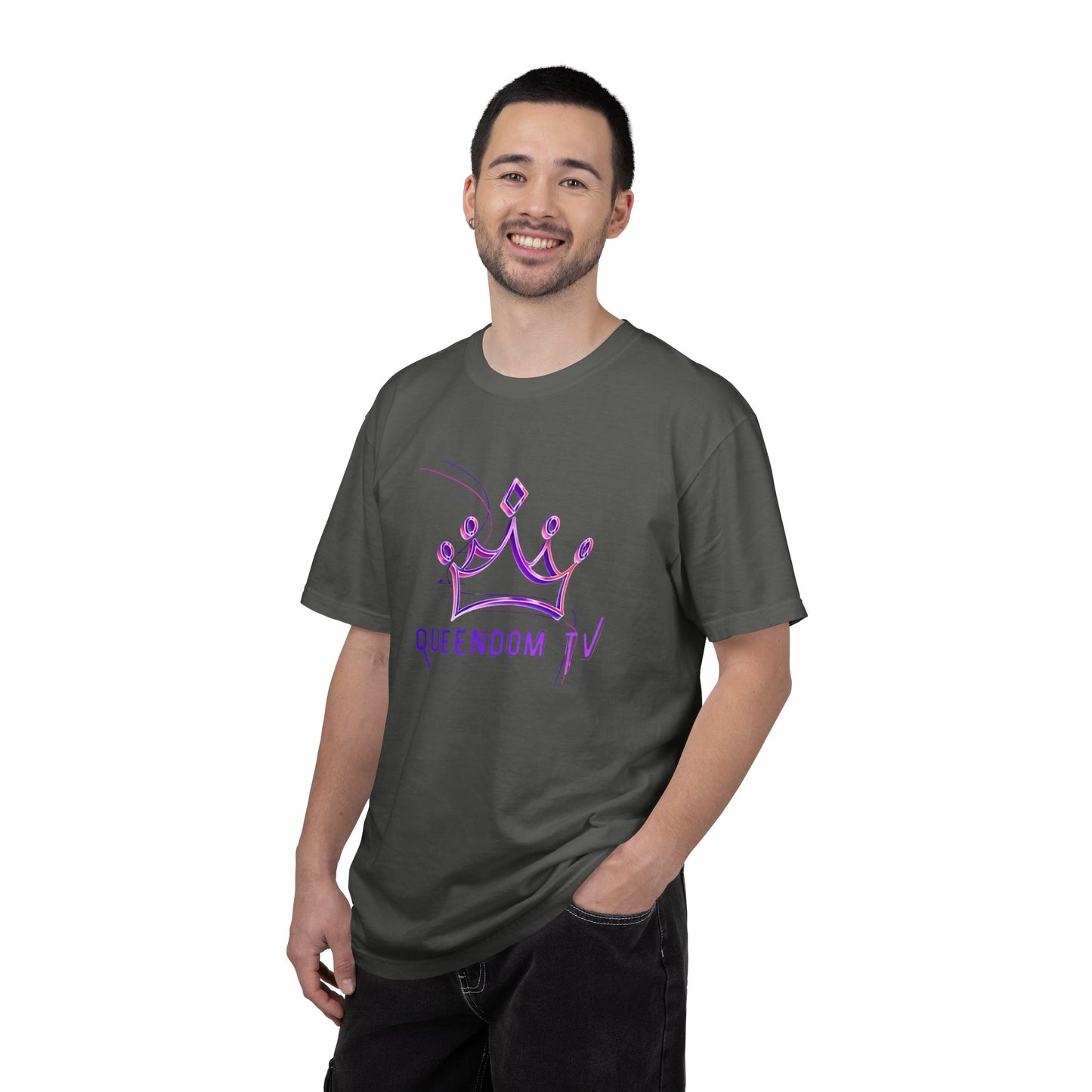Queendom TV Crown T-Shirt — Feminine Purple Crown Graphic Tee