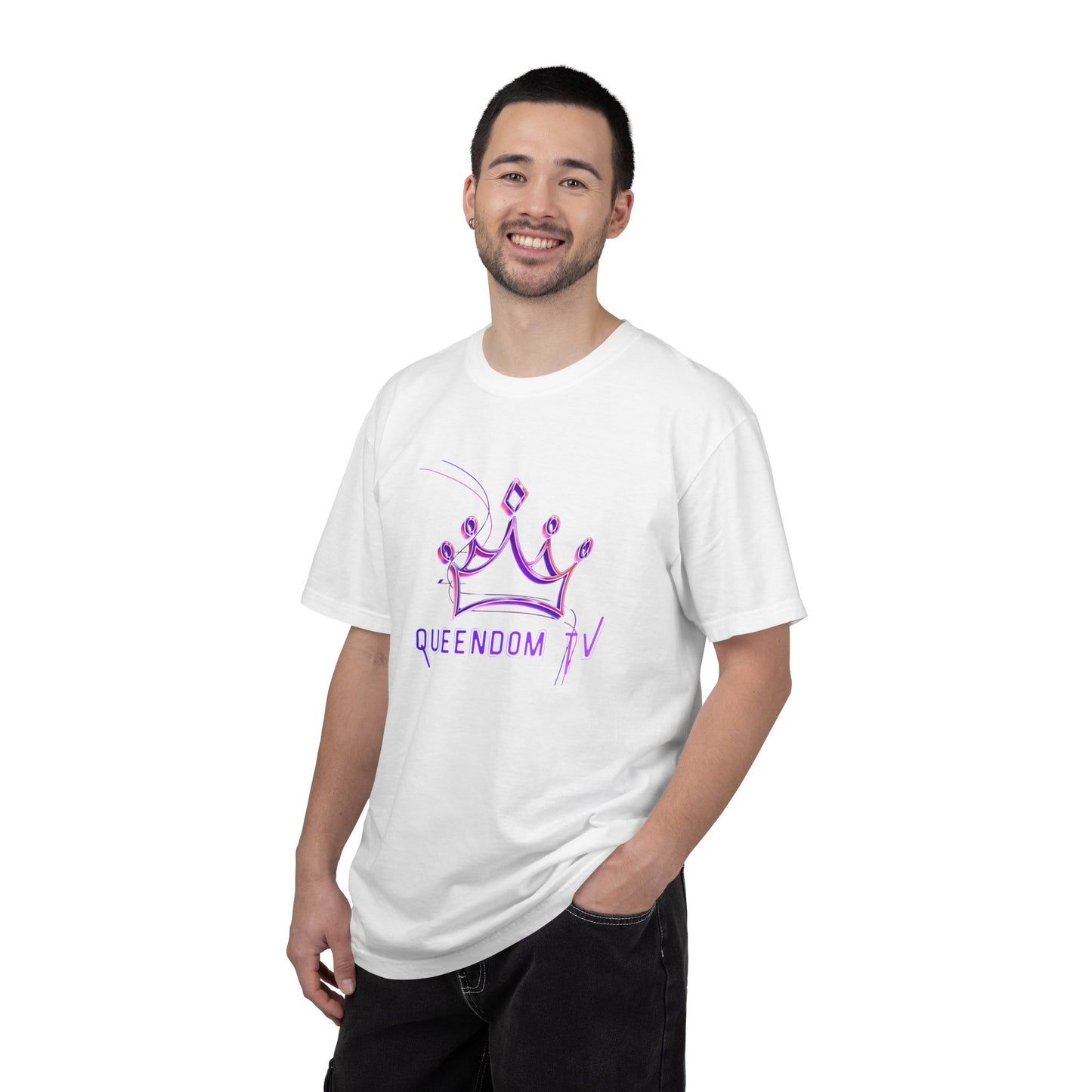 Queendom TV Crown T-Shirt — Feminine Purple Crown Graphic Tee