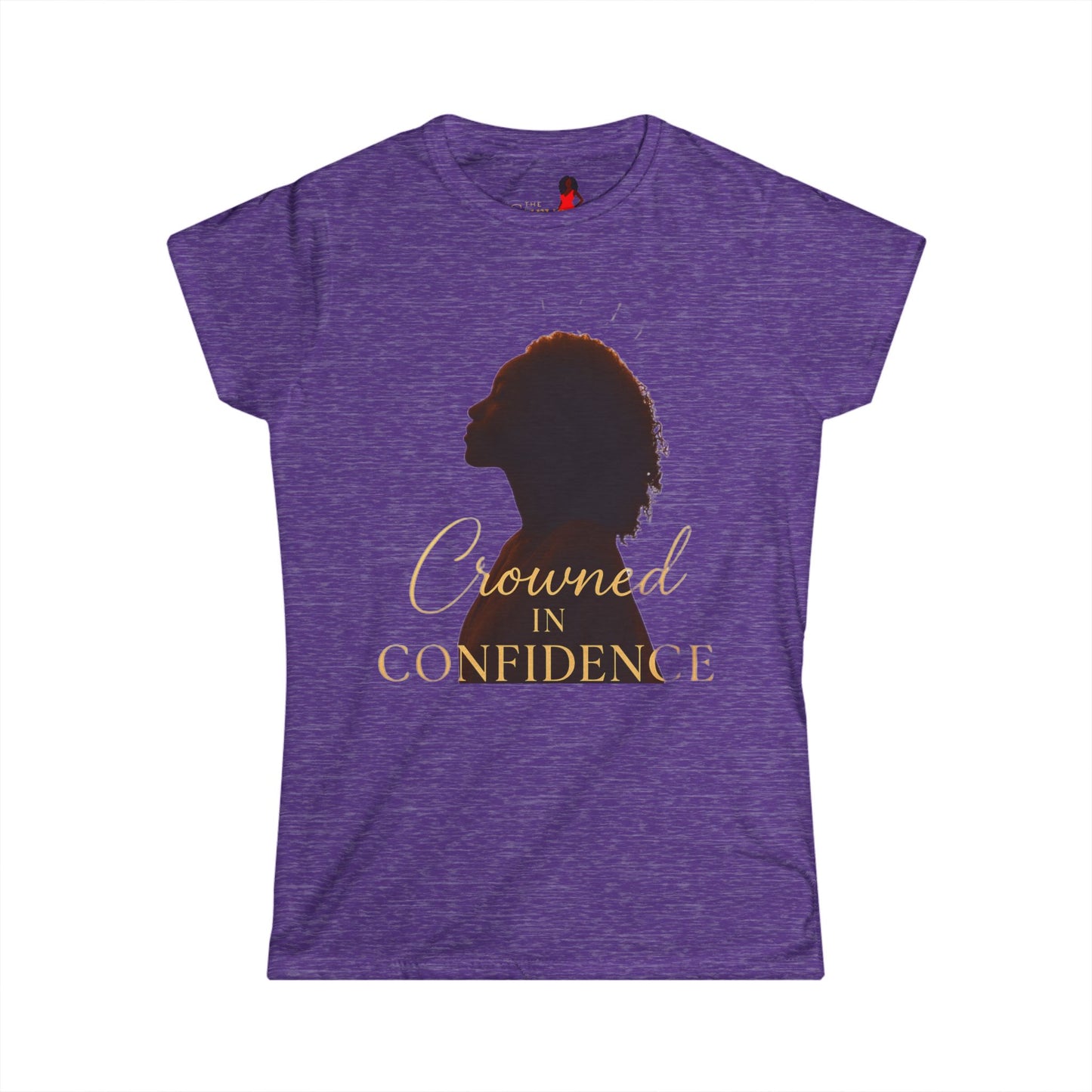 Crowned in Confidence Women's Tee - The Curve Effect Collection Empowering T-Shirt, Feminine Gift, Inspirational Apparel, Self-Love Style, Motivational Wear