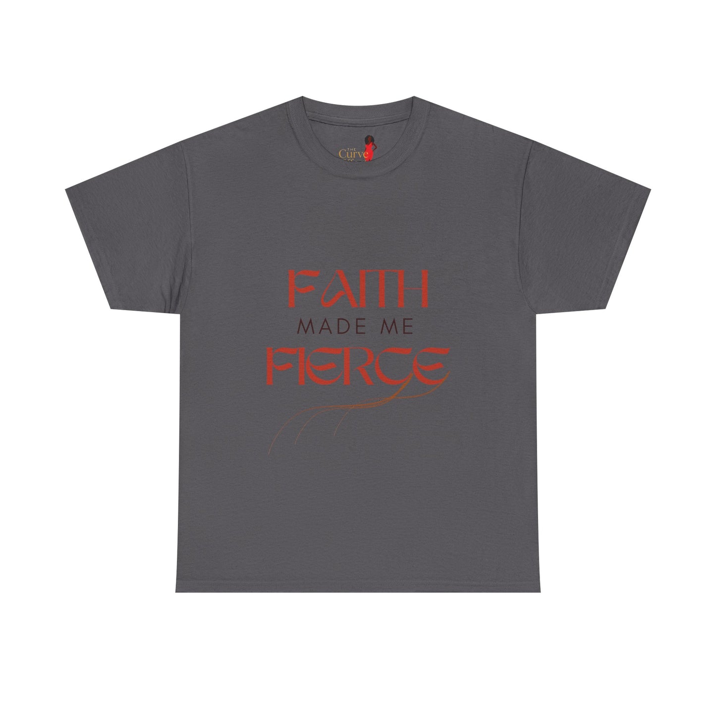 Faith Made Me Fierce Tee | Unisex Heavy Cotton Shirt, Inspirational Shirt, Positive Affirmation Shirt, Gift for Her, Empowerment Tee