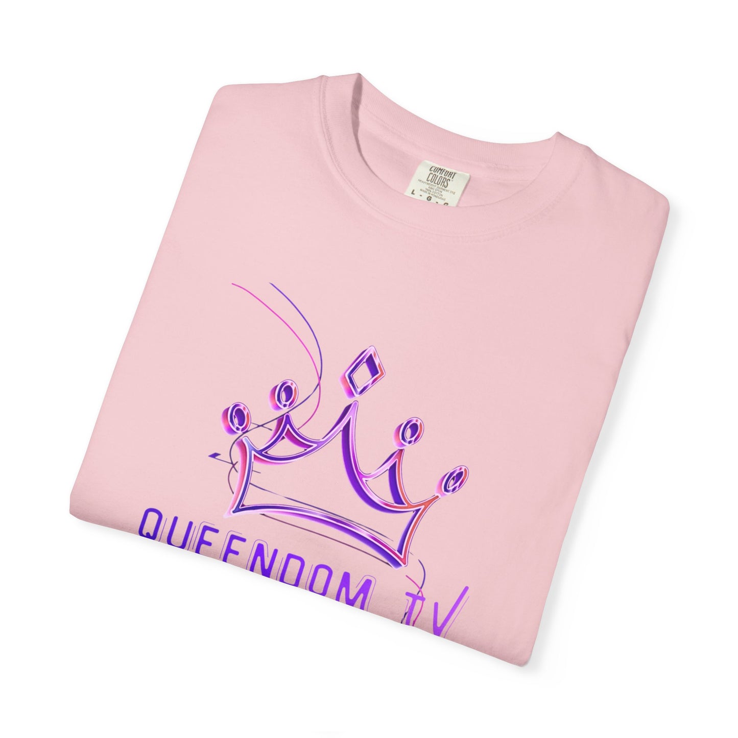Queendom TV Crown T-Shirt — Feminine Purple Crown Graphic Tee