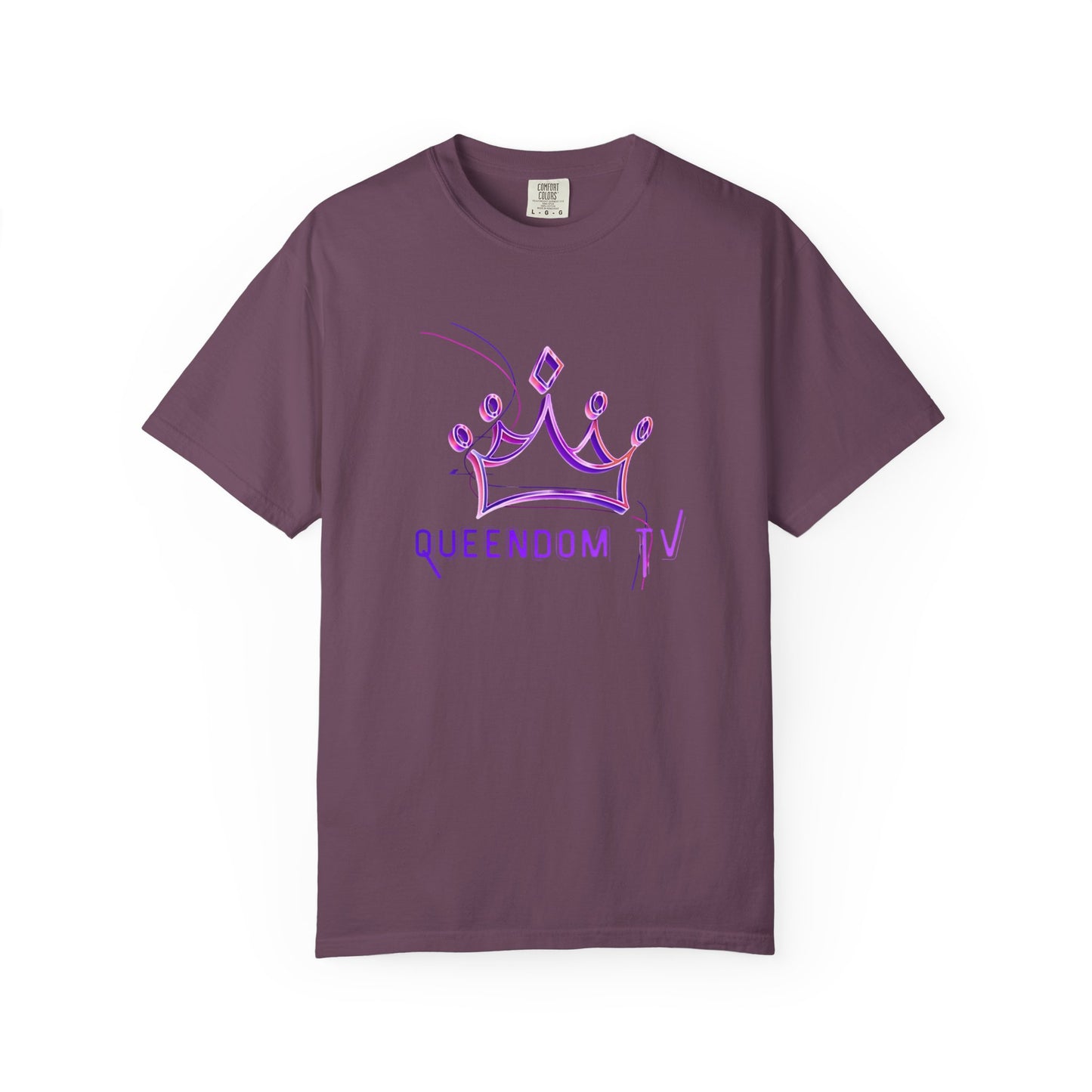 Queendom TV Crown T-Shirt — Feminine Purple Crown Graphic Tee