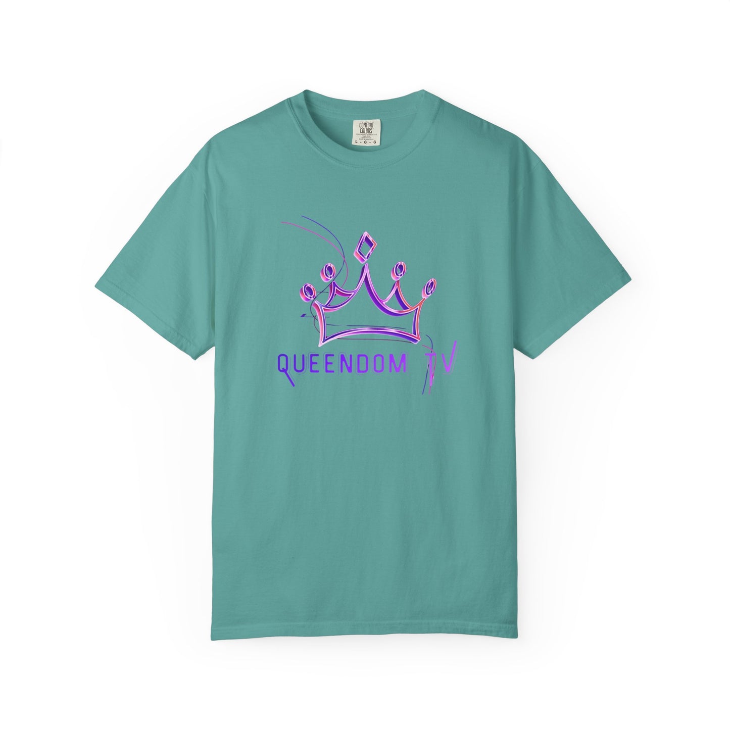 Queendom TV Crown T-Shirt — Feminine Purple Crown Graphic Tee
