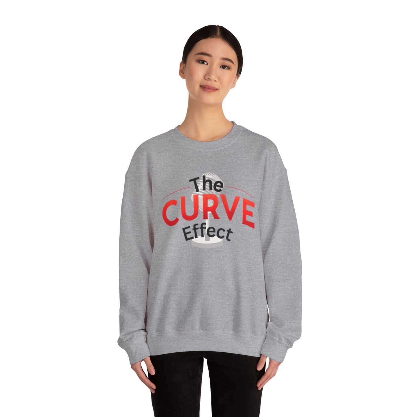 The Curve Effect Crewneck Sweatshirt, Comfortable Oversized Apparel, Ideal for Relaxed Outfits, Gift for Friends, Perfect for Casual [...]