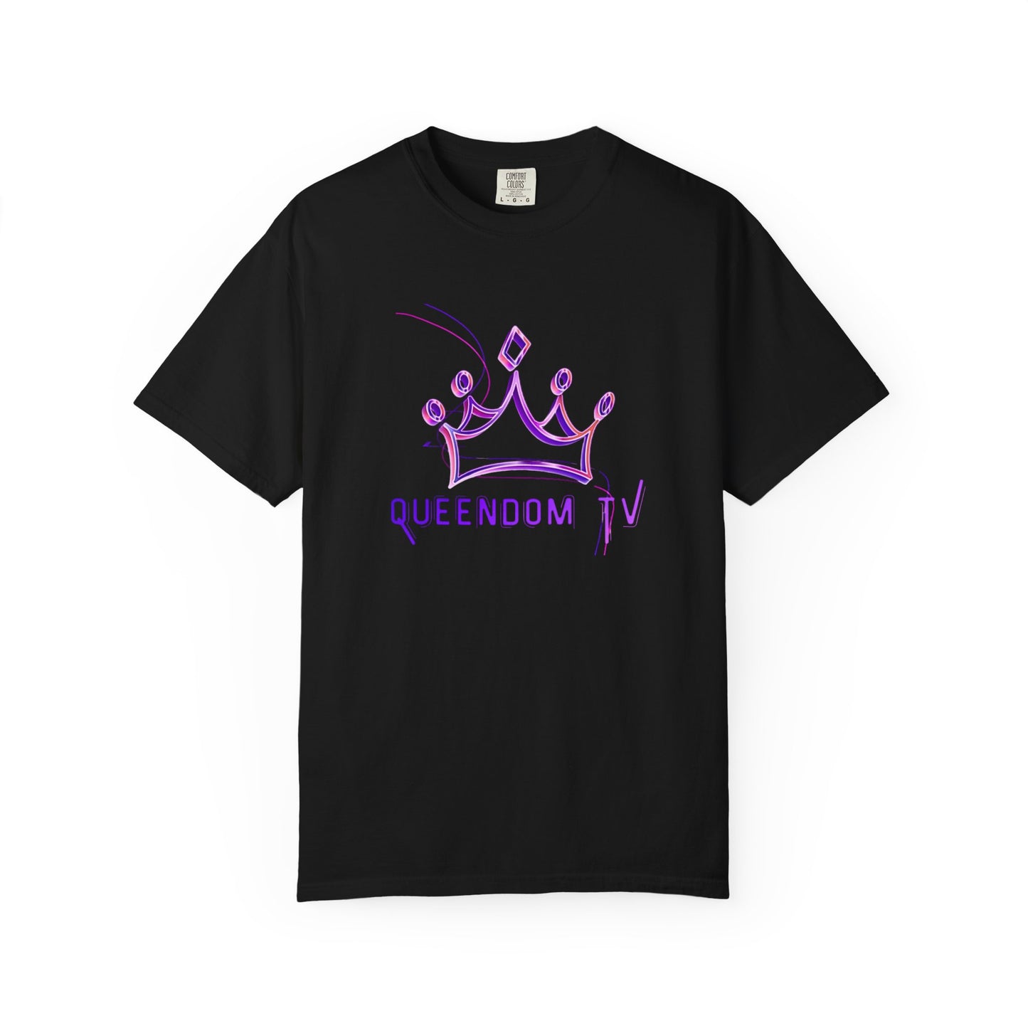 Queendom TV Crown T-Shirt — Feminine Purple Crown Graphic Tee