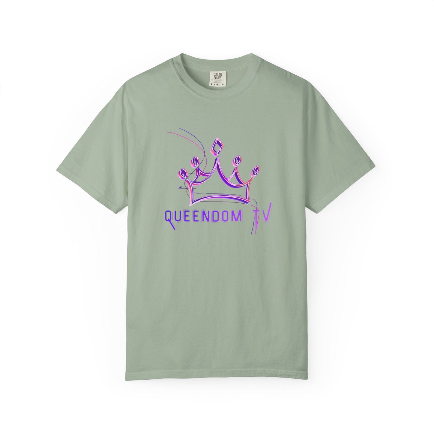 Queendom TV Crown T-Shirt — Feminine Purple Crown Graphic Tee
