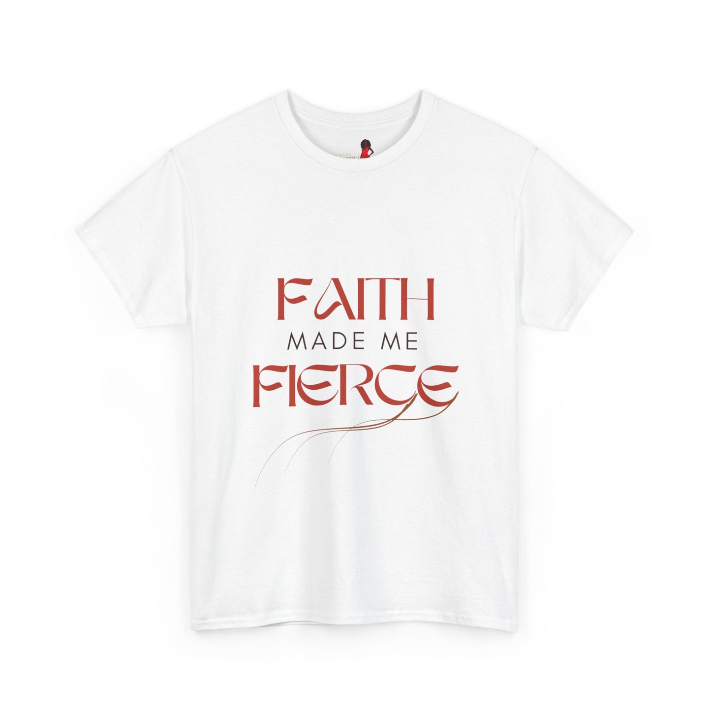 Faith Made Me Fierce Tee | Unisex Heavy Cotton Shirt, Inspirational Shirt, Positive Affirmation Shirt, Gift for Her, Empowerment Tee
