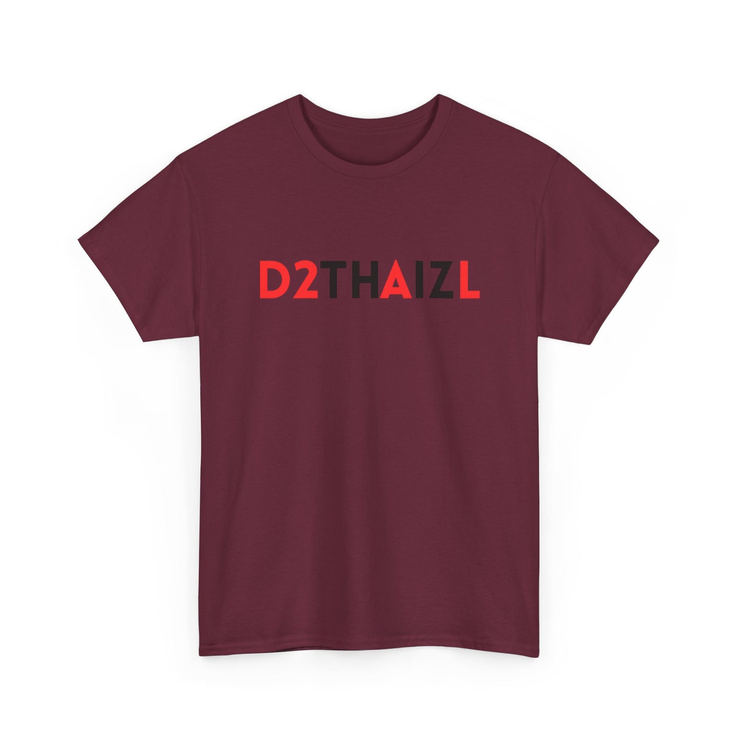 D2THAIZL Minimal Logo Tee — Graphic Logo White T-Shirt