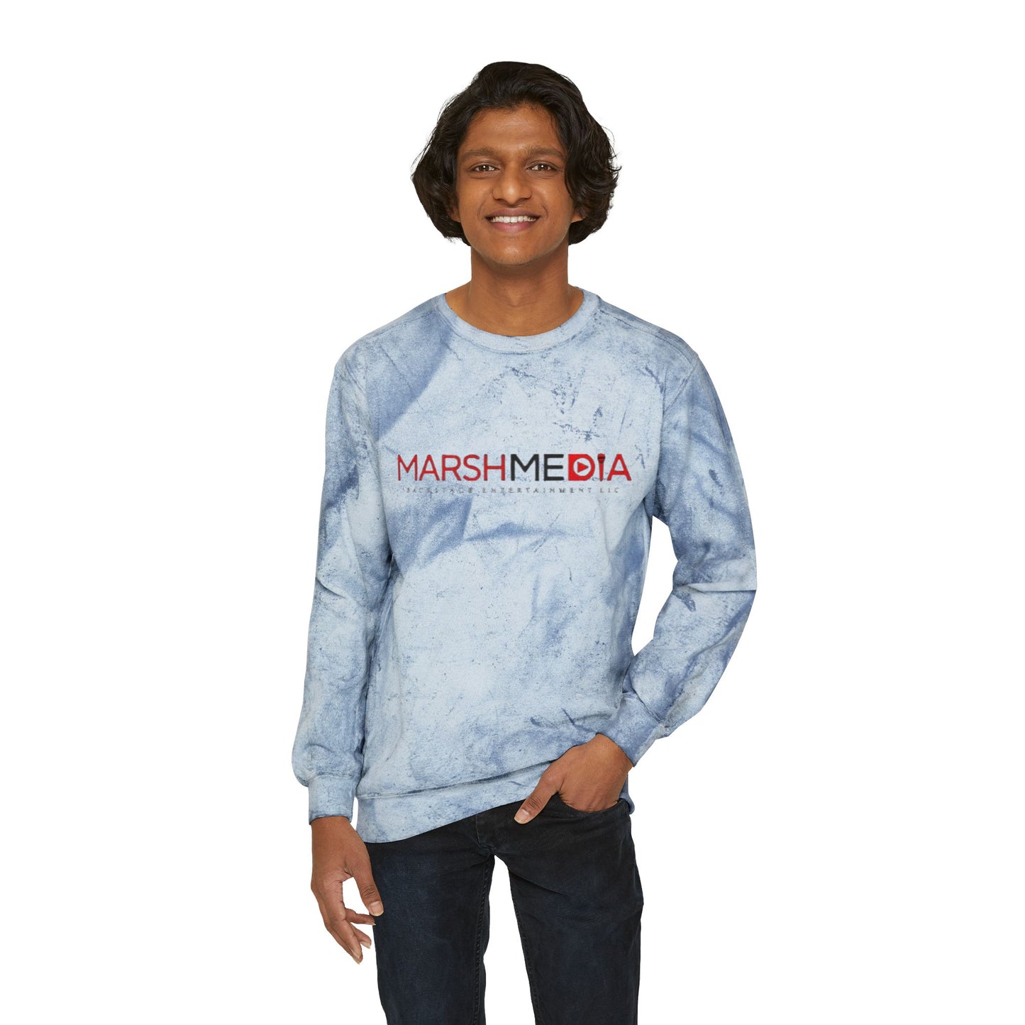 MarshMedia Tie-Dye Crewneck Sweatshirt