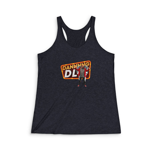 Dancing Diva Racerback Tank — Retro Neon 'Dancing Diva' Graphic