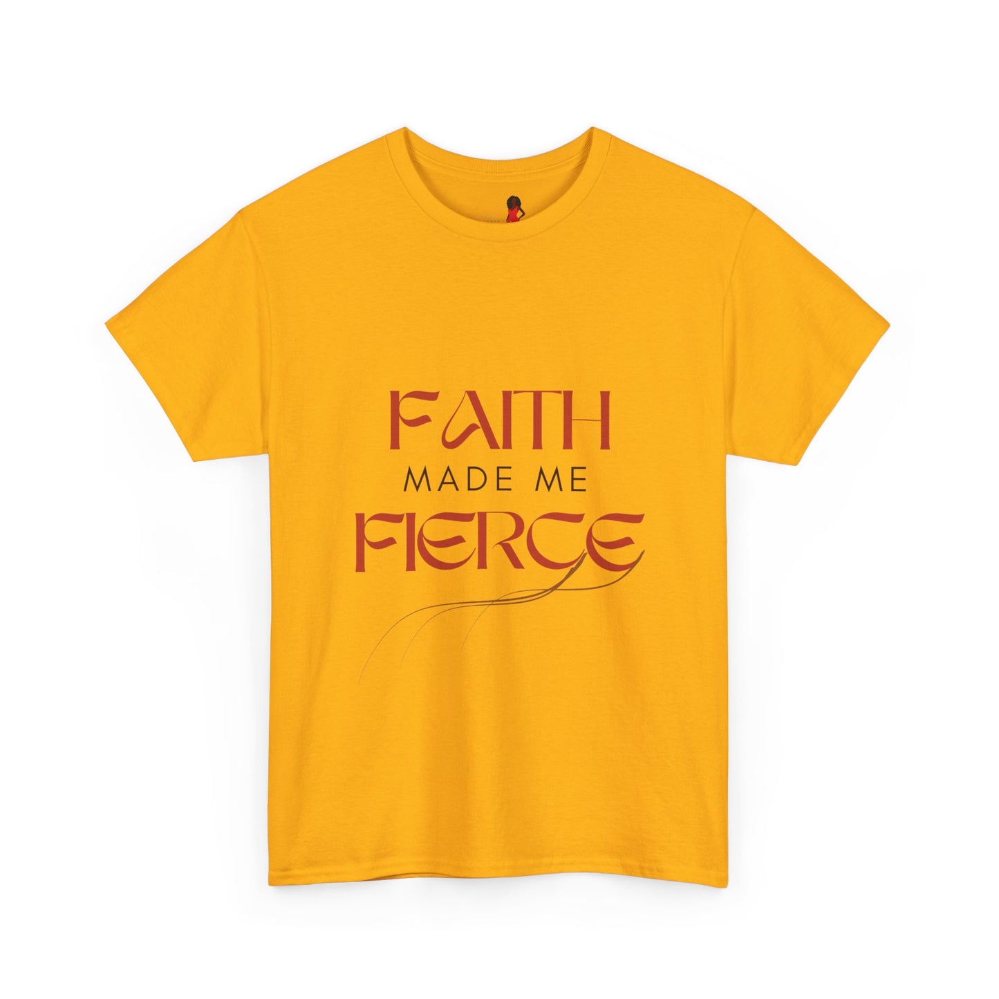 Faith Made Me Fierce Tee | Unisex Heavy Cotton Shirt, Inspirational Shirt, Positive Affirmation Shirt, Gift for Her, Empowerment Tee