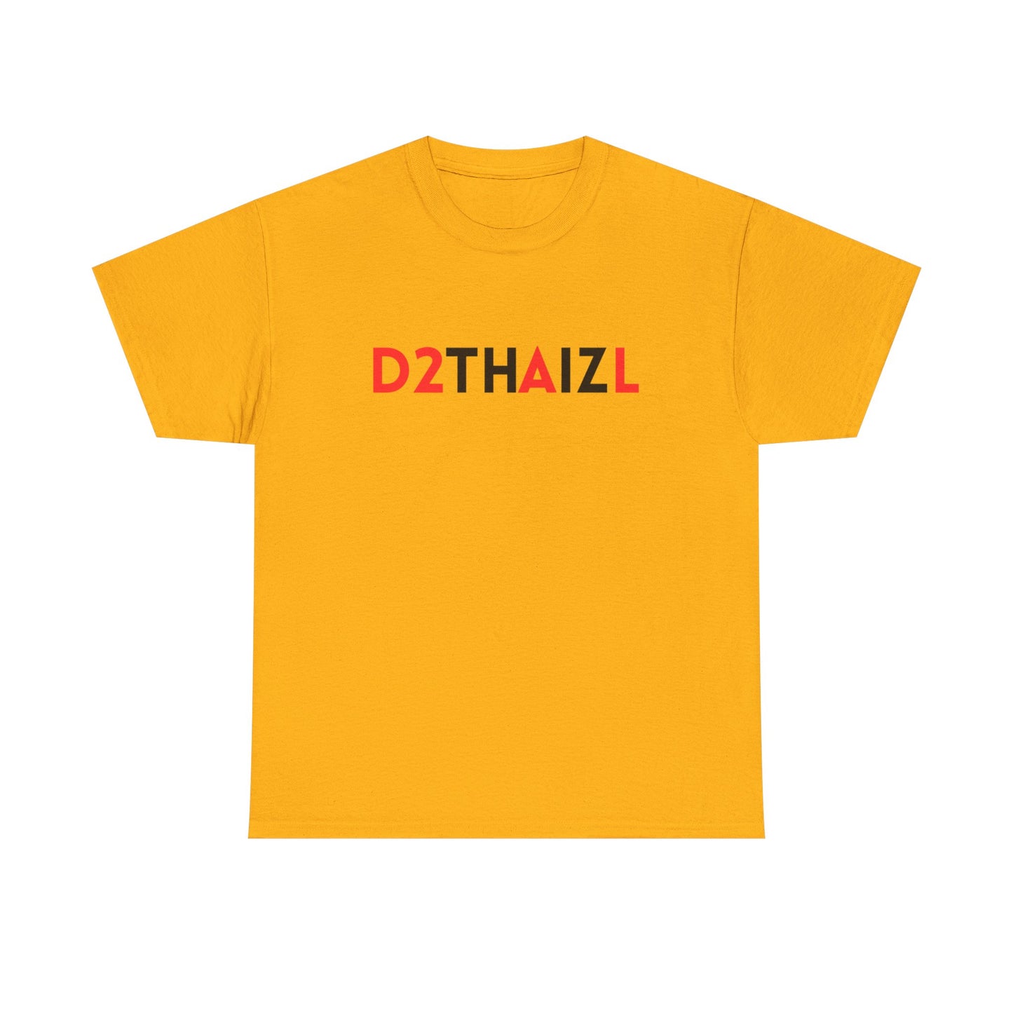 D2THAIZL Minimal Logo Tee — Graphic Logo White T-Shirt
