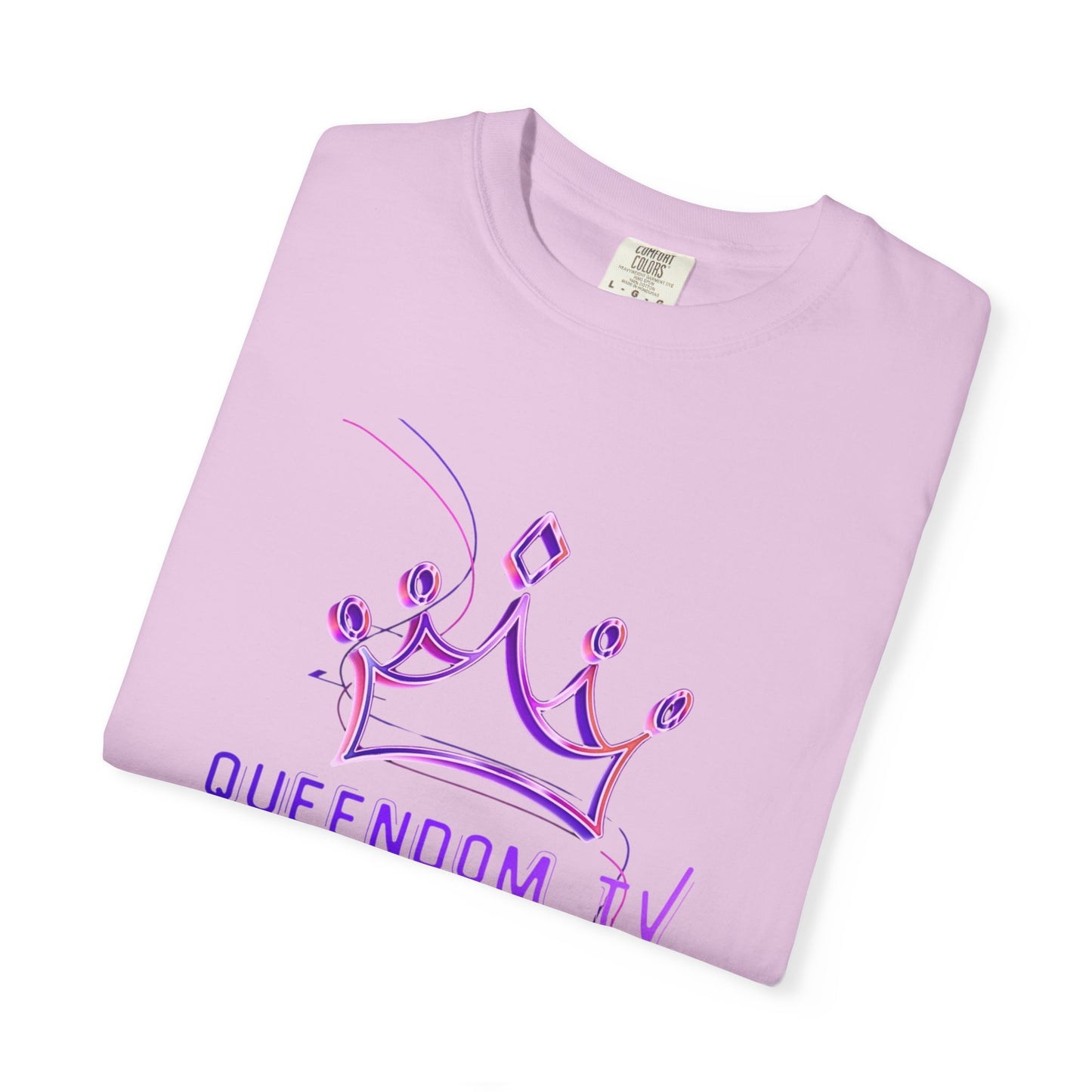 Queendom TV Crown T-Shirt — Feminine Purple Crown Graphic Tee