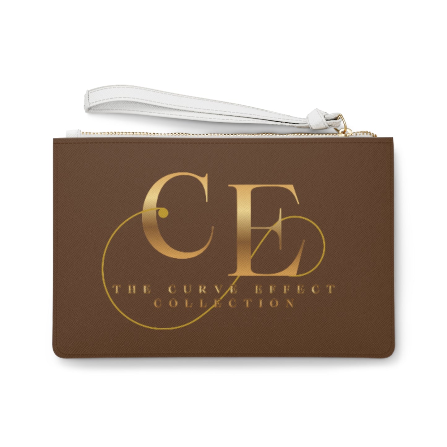 Copy of Fuchsia Gold Monogram Clutch Bag — “The Cerva Effect” Logo Wristlet