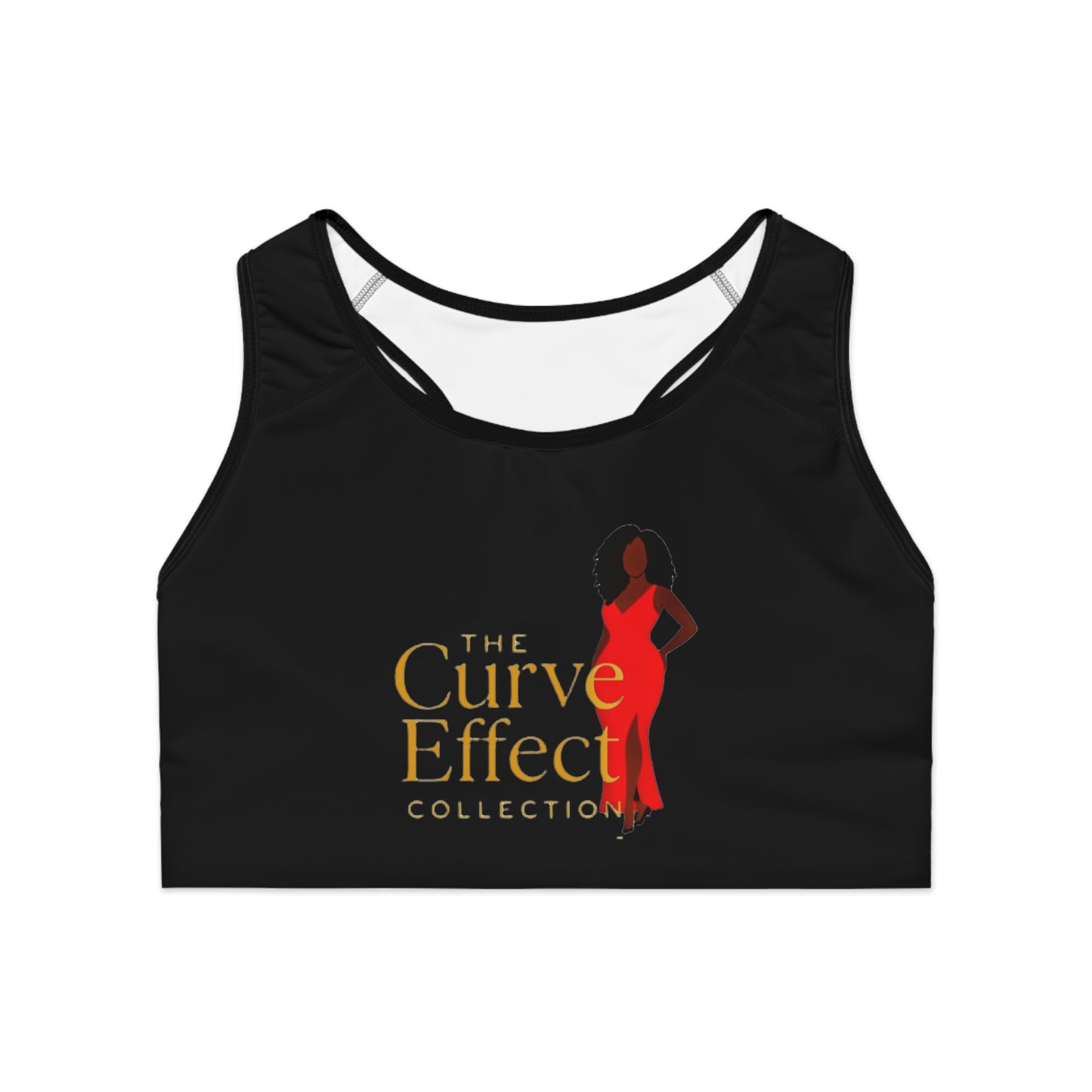 The Curve Effect Collection Stylish Sports Bra with Curve Effect Design | Athletic Wear, Gym Top, Fitness Apparel, Workout Gear, Activewear