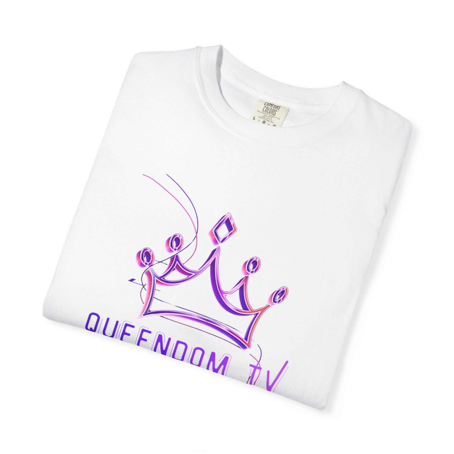 Queendom TV Crown T-Shirt — Feminine Purple Crown Graphic Tee